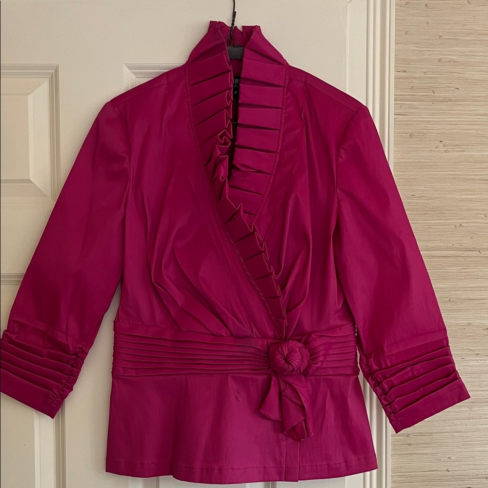 Tadashi Shoji Fuchsia Wrap Robe